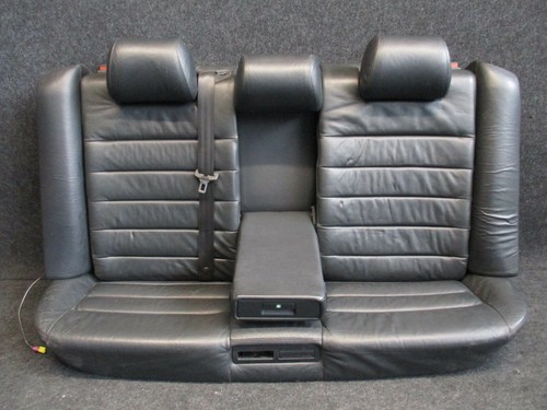 LEDER Rücksitzbank Audi A6 4B Avant Rückbank Armlehne Ausstattung schwarz