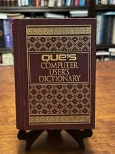 QUE'S COMPUTER USER'S DICTIONARY by Bryan Pfaffenberger Like New - HC
