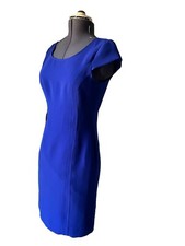 Tahari Women’s Purple Dress Size 8 Straight Fully Lined Cap Sleeve