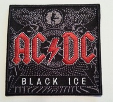 AC/DC Black Ice Album Embroidered Applique PATCH 3"x 3" Iron or Sew On NEW