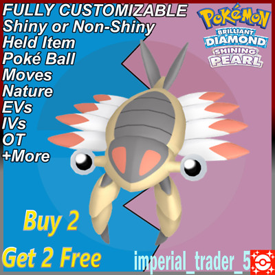 Pokemon Brilliant Diamond & Shining Pearl   Shiny Anorith   6IV Customizable