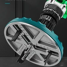 Adjustable Hole Saw Cutter Precision Cutting for Wood Plastic Drywall & Metal 