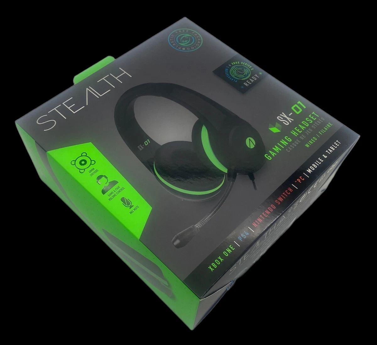 STEALTH Shadow X Stereo DELUXE Gaming Headset Mic and Controls XBOX PS4 PS5 New