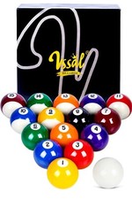 Regulation Billiard Balls, Glossy Pool Table Ball, Complete 16 Pool Balls Billia