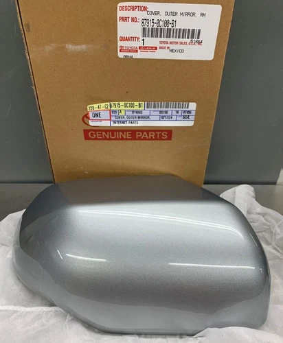 OEM 2022-25 TOYOTA TUNDRA PASSENGER SIDE MIRROR COVER CELESTIAL SILVER 1J9