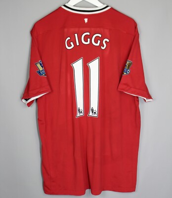マンチェスターユナイテッド　99/00 タオル地ユニ　#11 GIGGS MANCHESTER UNITED 2011/2012 HOME FOOTBALL JERSEY SHIRT NIKE