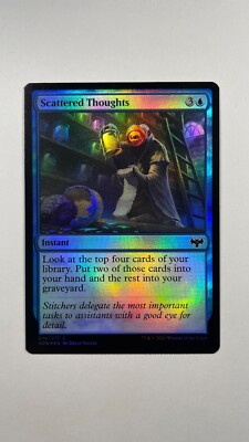 MTG Innistrad Crimson Vow Scattered Thoughts Foil 074/277 Magic the Gathering