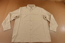 Port Authority Men's Size XL Khakie Long Sleeve UV Daybreak Shirt W960 New