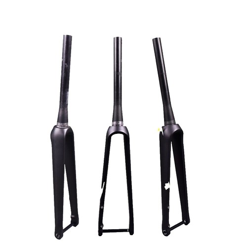 Fourche Avant Carbone 700C Pour Vélo De Route - Tige Conique - Suspension Plateforme - Garantie 2 Ans - Neuf