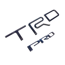 Black TRD Pro 3D Domed Letters for Tundra 2014-2021 (BED - Both Sides)