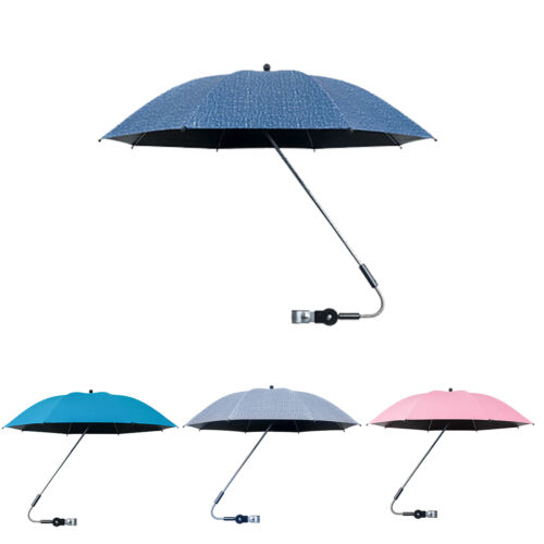 Large UV Protection Stroller Sun Shade Umbrella with Adjustable Clamp Waterproof