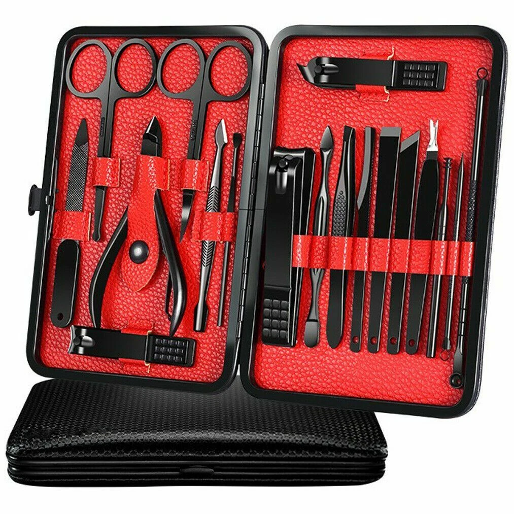 15PCS Manicure Pedicure Set Finger Toe Nail Clippers Scissors