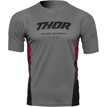 Thor Assist React Jerseys Lg Gray/Purple 5120-0177