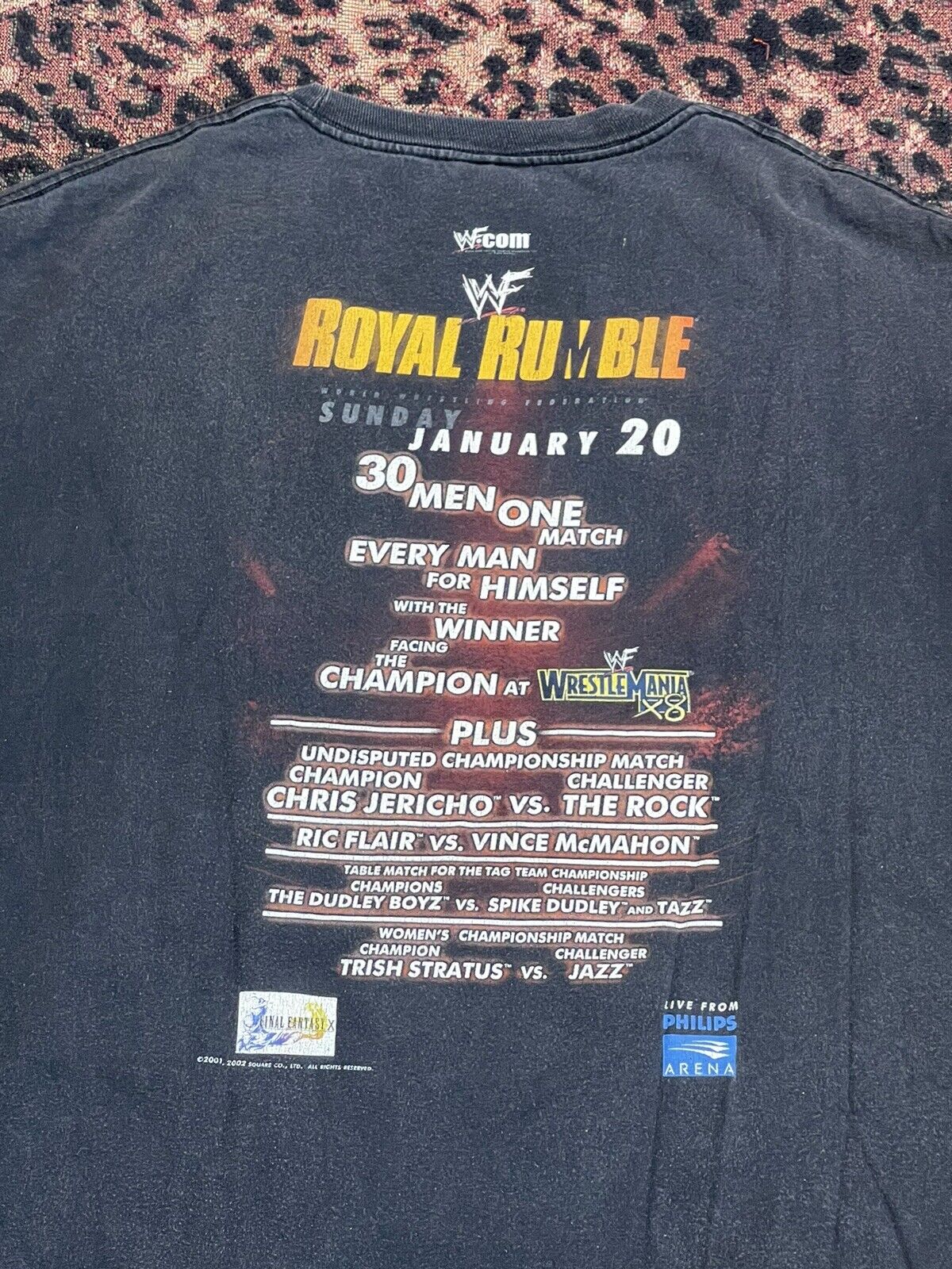 VINTAGE 2002 WWF Royal Rumble Shirt Chris Jericho… - image 4