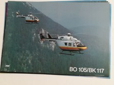 Plakat MBB Hubschrauber Helikopter BO 105/BK117 Original TOP!
