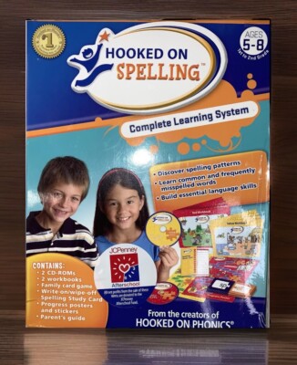 Hooked On Spelling Home School Grades 1 &2 Complete Beginner Age5-8 New Open Box