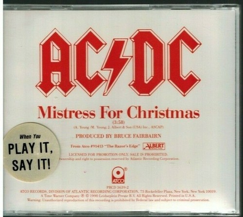 AC/DC - Mistress For Christmas (CD 1990) US Single | eBay