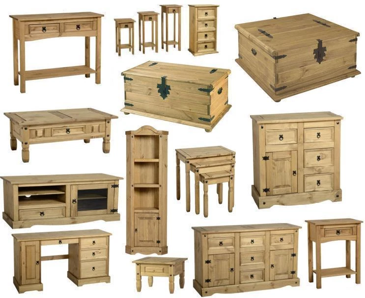 SECONIQUE CORONA MEXICAN PINE LIVING ROOM FURNITURE CHEST TABLE TV UNIT STANDS SHELVES