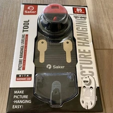 NEW SAKER Picture Hanging & Leveling Tool Kit 85 Pieces With Hardware Case