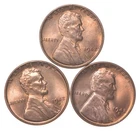 Choice Unc 1942 P+D+S Lincoln Wheat Cent Gem BU Collection Lot Set