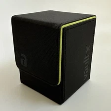 Vault X: Exo-Tec Toploading 80+ [Deck Box] Black & Green MTG commander 