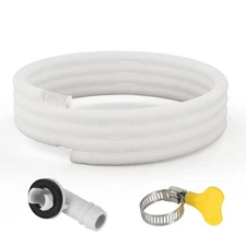 13.2 FT AC Drain Hose Kit Flexible Plastic Tubing for Mini Split AC Dishwashe...