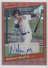 2020 Panini Donruss Optic Red Pandora Prizm 4/10 Noelvi Marte #86S-NV Auto rf2