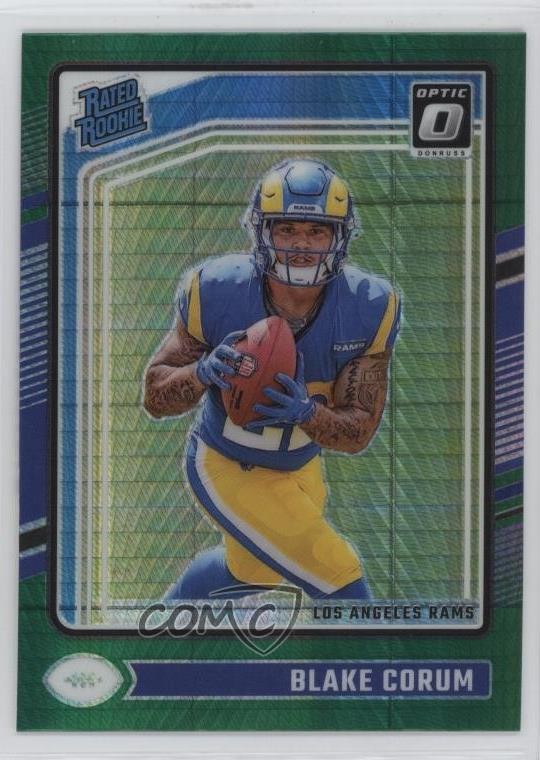 2024 Panini Donruss Optic Rated Rookie Green Hyper Prizm Blake Corum #208 12ec