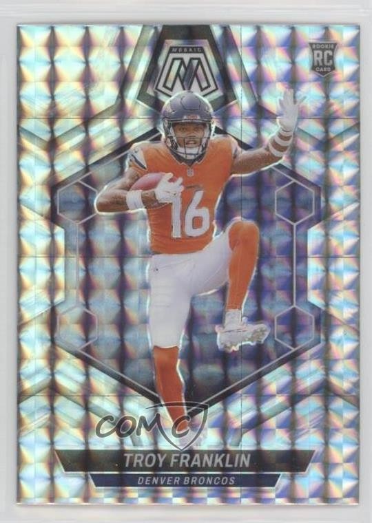 2024 Panini Mosaic Rookies Mosaic Prizm Troy Franklin #378 Rookie RC 19b1