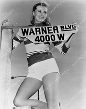 8b20-3993 Anita Ekberg does some city engineering in Burbank Cal. 8b20-3993 8b20