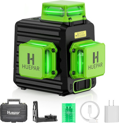 Kreuzlinienlaser, Huepar 3 X 360° Laser Wasserwaage Selbstnivellierenden, Kreuzl
