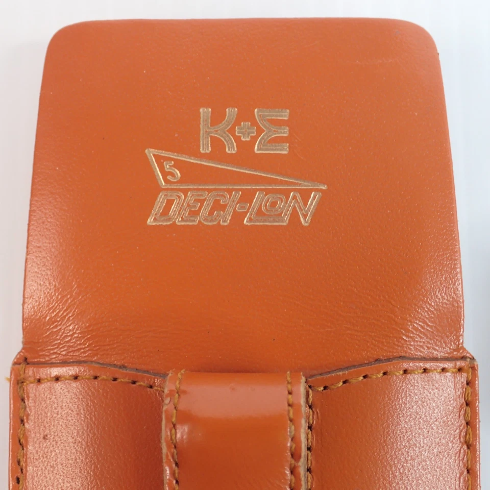K&E Keuffel & Esser 68-1130 滑动规则带皮革保护壳 Deci Lon 5 — 第 3/4 张图片