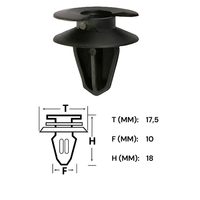 10X TüRverkleidung Clips Befestigung Klips Halter FüR Opel Ford Peugeot Schwarz