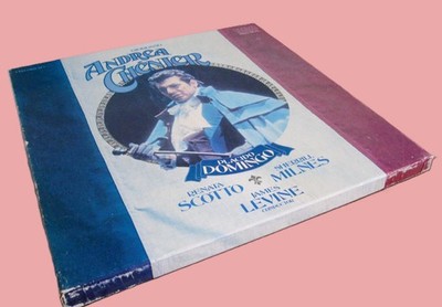 LP Andrea Chénier ''Placido Domingo'' Renata Scotto,Sherrill Milnes,James Levine