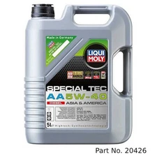 Liqui Moly Heavy-Duty Motor Oil Synthetic Diesel Special Tec AA SAE 5W-40 5Lt/5.