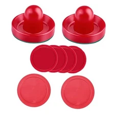 Air Hockey Accessories, 2-Pack Pushers, 2-Pack 3.25-Inch Pucks, 4-Pack 2.5 