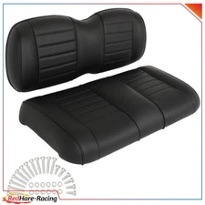 Golf Cart Front Cushion Set Black For E-Z-GO TXT LUXURIOUS