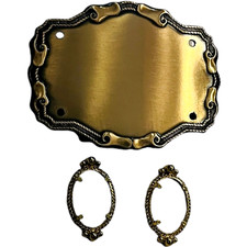 Belt Buckle Designed for Your Decorative Inserts - Western Style