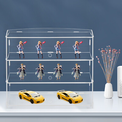 Clear Acrylic Bakery Display Case 3 Tier Countertop Showcase For Bread Pastry