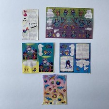 Vintage Lisa Frank Seal Dolphins Pandas Music Notes Used Sticker Sheets