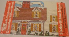 VINTAGE CHRISTMAS COOKIE GIFT BOX SET NESTLE TOLL HOUSE MORSELS ADVERTISING NOS