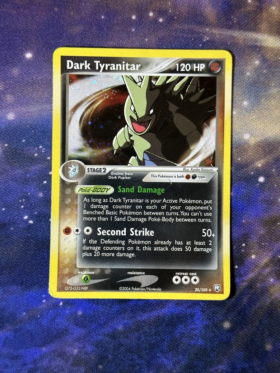 Dark Tyranitar 20/109 Cosmos HOLO Rare Pokemon EX Team Rocket Jesse Theme Deck | eBay Dark Tyranitar 20/109 Cosmos HOLO Rare Pokemon EX Team Rocket Jesse Theme Deck | eBay