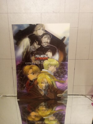 Fullmetal Alchemist Conqueror Of Shamballa Mini Lenticular Poster Signed By Cast