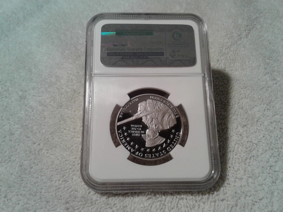 2011 S US ARMY 50c NGC PR70 ULTRA CAMEO EARLY RELEASE - Image 3 of 4