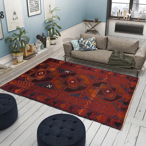 3 x 5 ft Afghan Handmade Rugs Bedroom Area Wool Area Rugs Knotted Carpets P29283 - Picture 8 of 8
