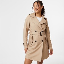 Jack Wills Womens Classic Trench Coat Coats Collared
