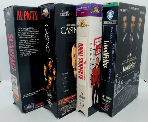 LOT of 4 (VHS) Gangster Collection Scarface Casino Goodfellas Usual Suspects! π¬ - Picture 5 of 22