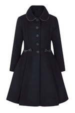Hell Bunny Tiddlywinks Coat Navy