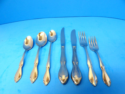 7 Piece Oneida Ltd USA Berkeley Square Stainless Flatware