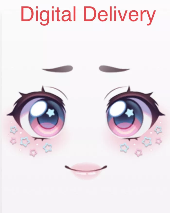 Roblox Celebrity Series 9 Starry Eyes Sparkling Face *Code Only